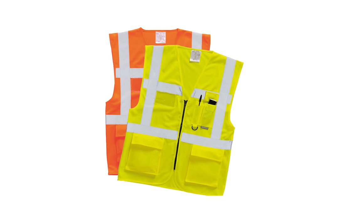 Gilet de sécurité personnalisable : Gilet fluo poches et zip