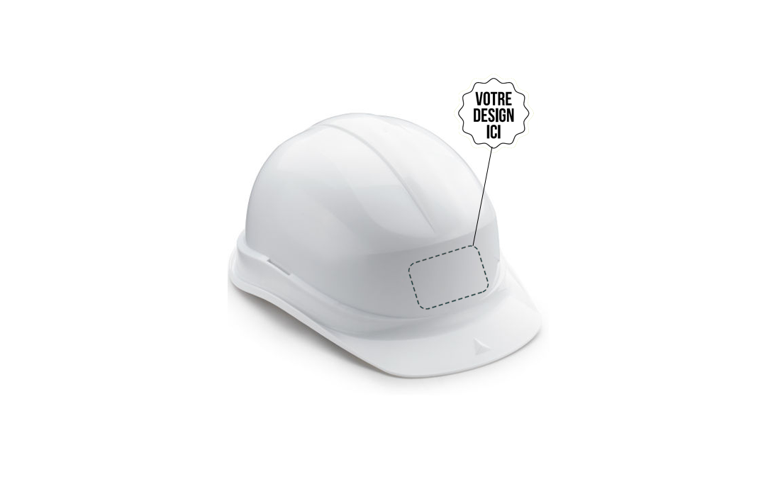 Casque de chantier, Cadeau d'affaires, Casque de chantier personnalisé  avec casque anti-bruit