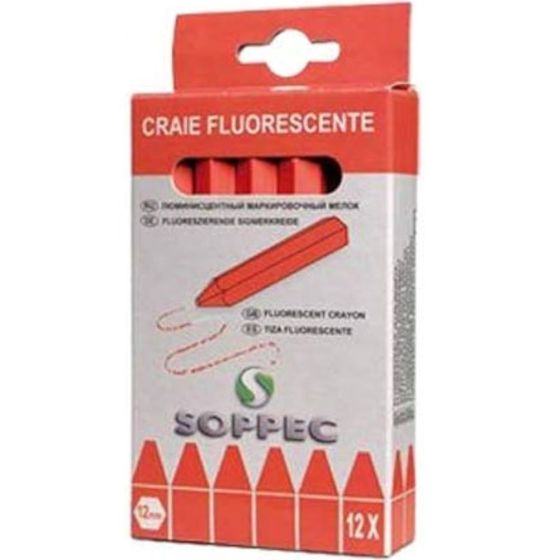 Craie Soppec toutes surfaces rouge fluo