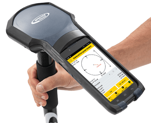 Découvrez le logiciel Spectra Survey Mobile en application avec un carnet Spectra SP20